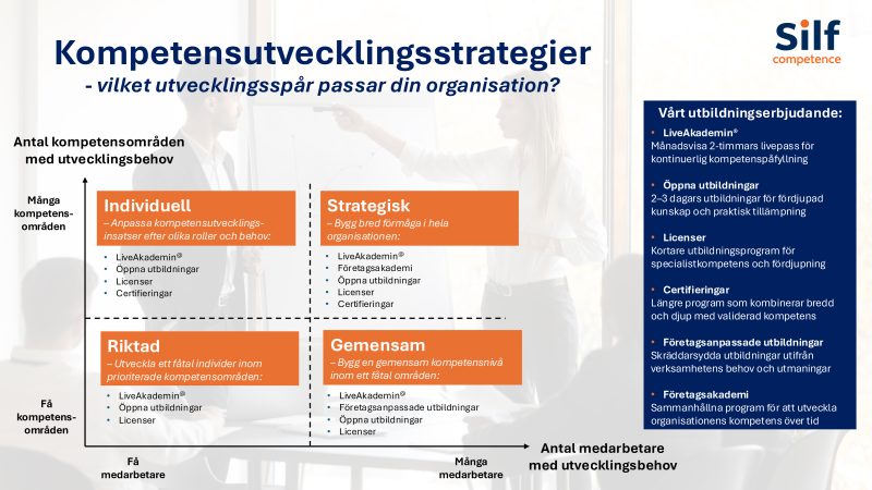 Kompetensutvecklingsstrategier (typiska vägval)_