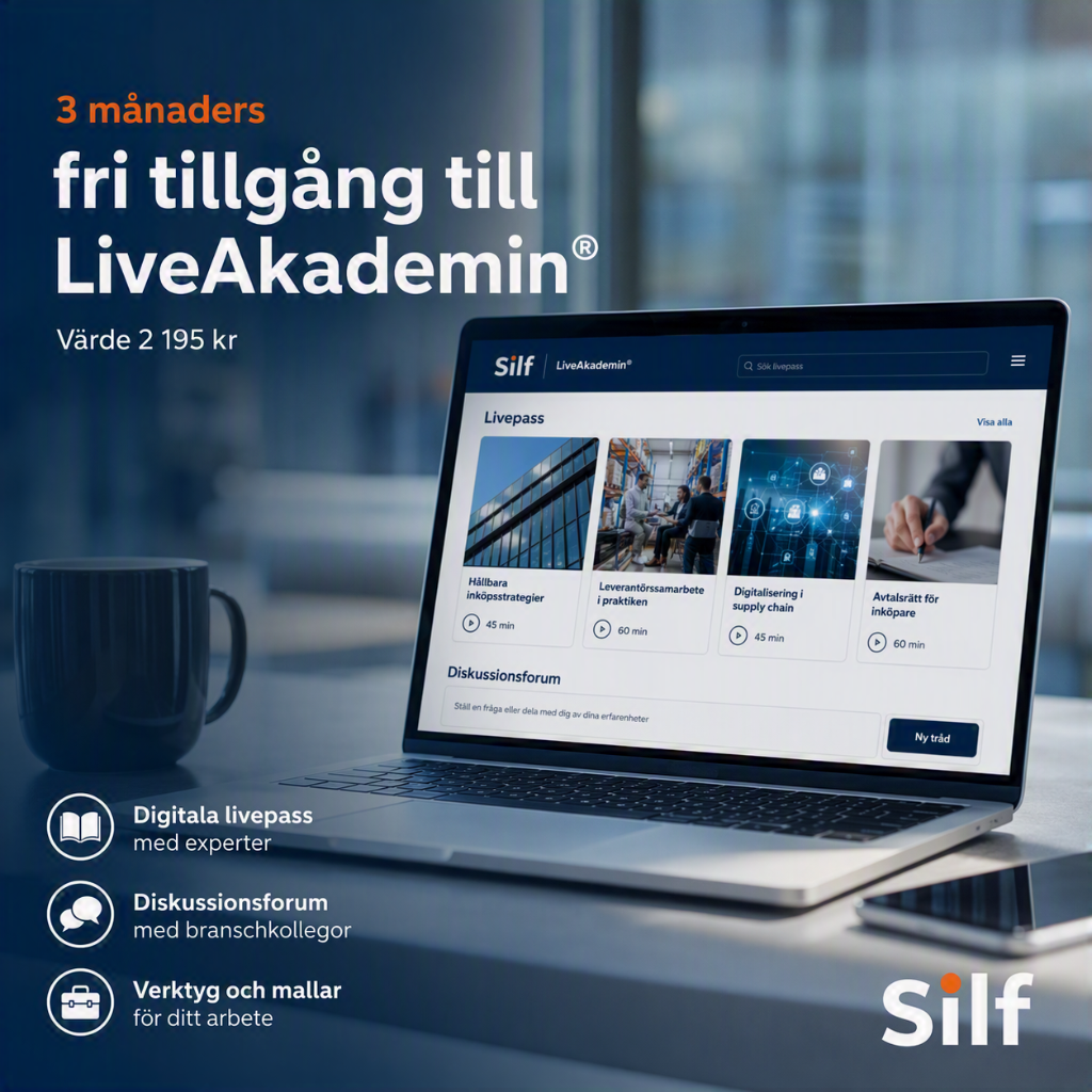 Bild på dator och info: 3 månader fri tillgång till LiveAkademin