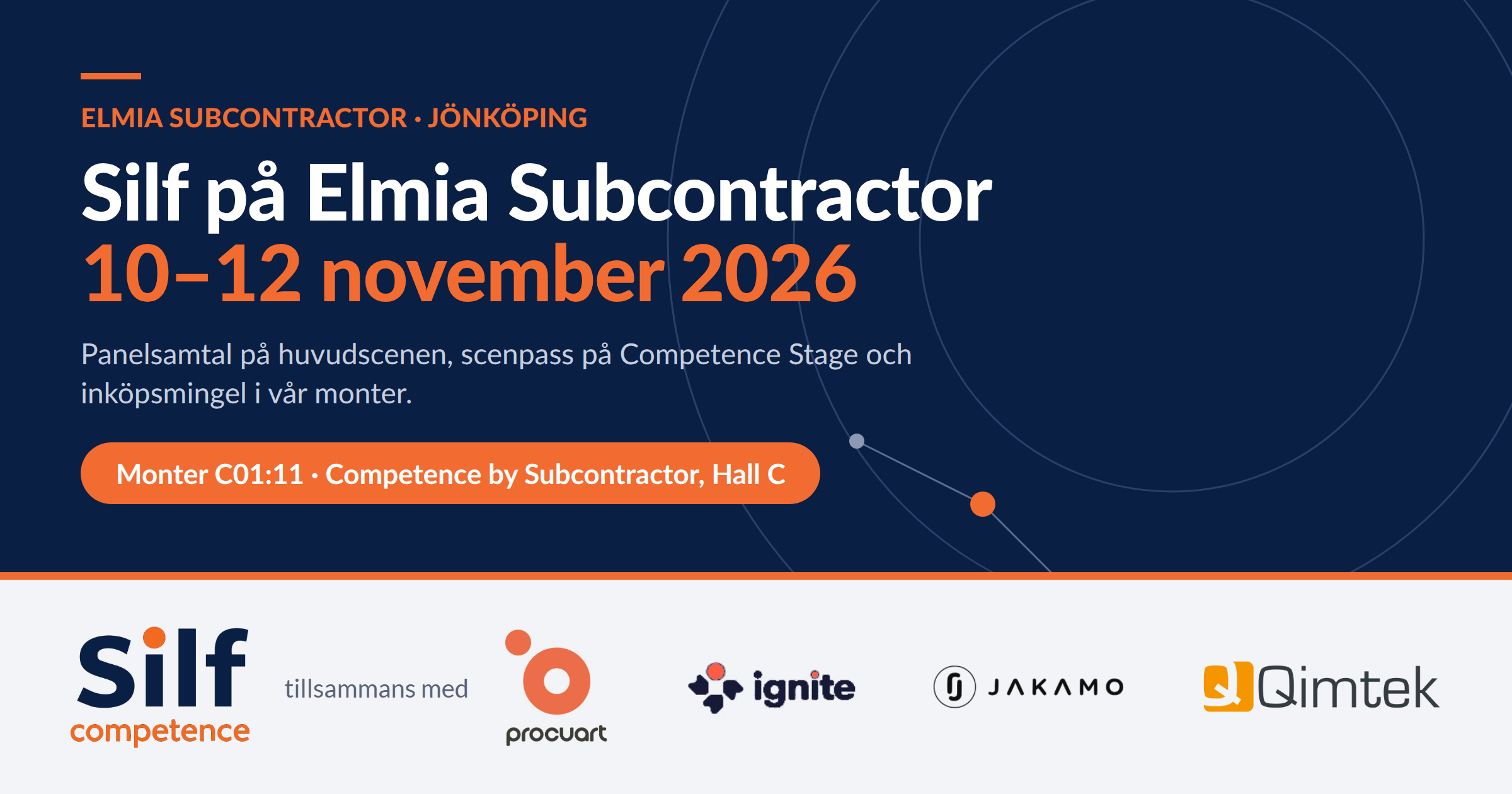 Silf på Elmia Subcontractor 2026 i Jönköping